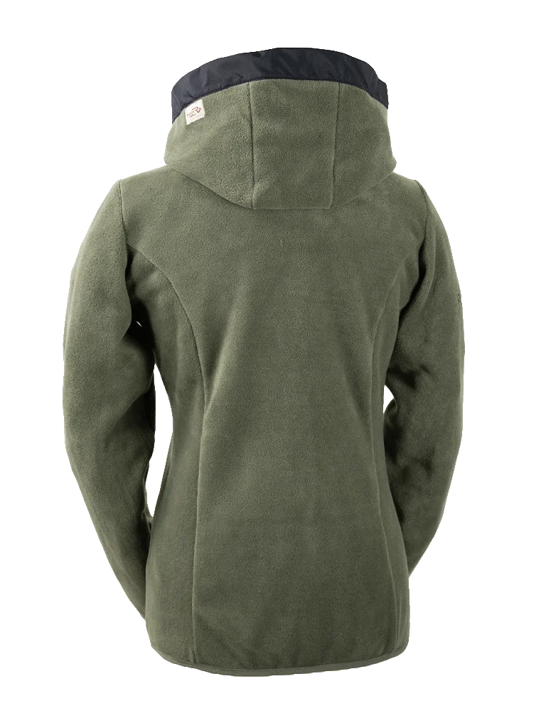 Ranchgirls Hoodes Polarfleece Jacke "Gaby" olive