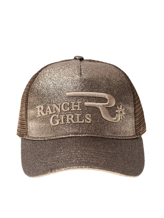 Cap "Glimmer" brown/beige