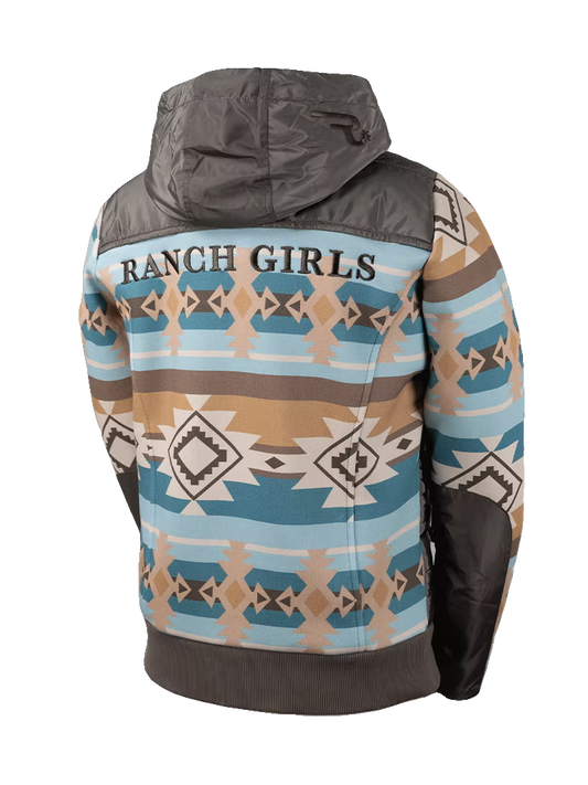 Ranch Girls Pro Shield Sweat Jacket ´"CAYLA" aztec/teal