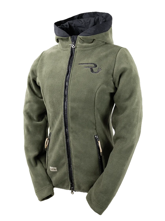 Ranchgirls Hoodes Polarfleece Jacke "Gaby" olive