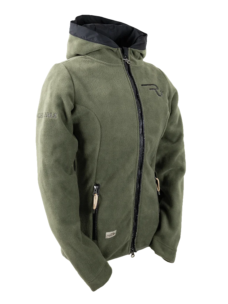 Ranchgirls Hoodes Polarfleece Jacke "Gaby" olive