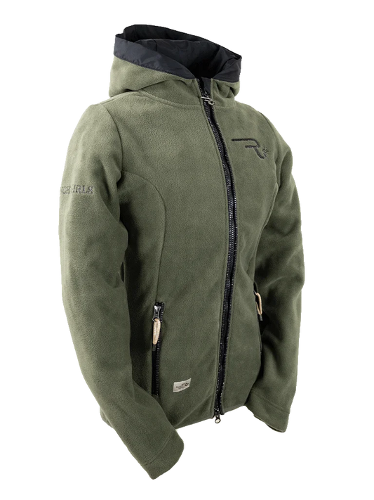Ranchgirls Hoodes Polarfleece Jacke "Gaby" olive