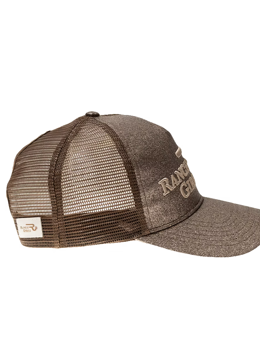 Cap "Glimmer" brown/beige