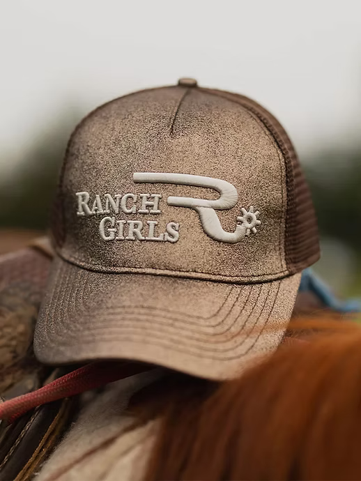 Cap "Glimmer" brown/beige