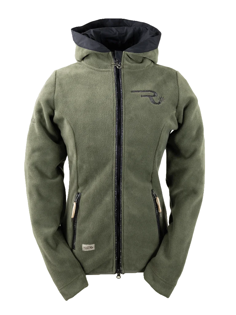 Ranchgirls Hoodes Polarfleece Jacke "Gaby" olive
