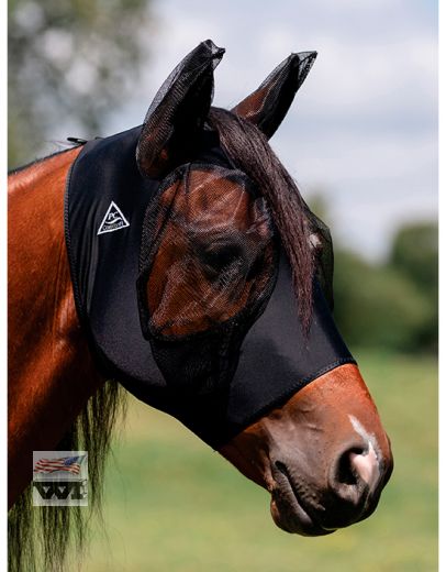 Fliegenmaske Professional Choice "Comfort fit" Schwarz" M L