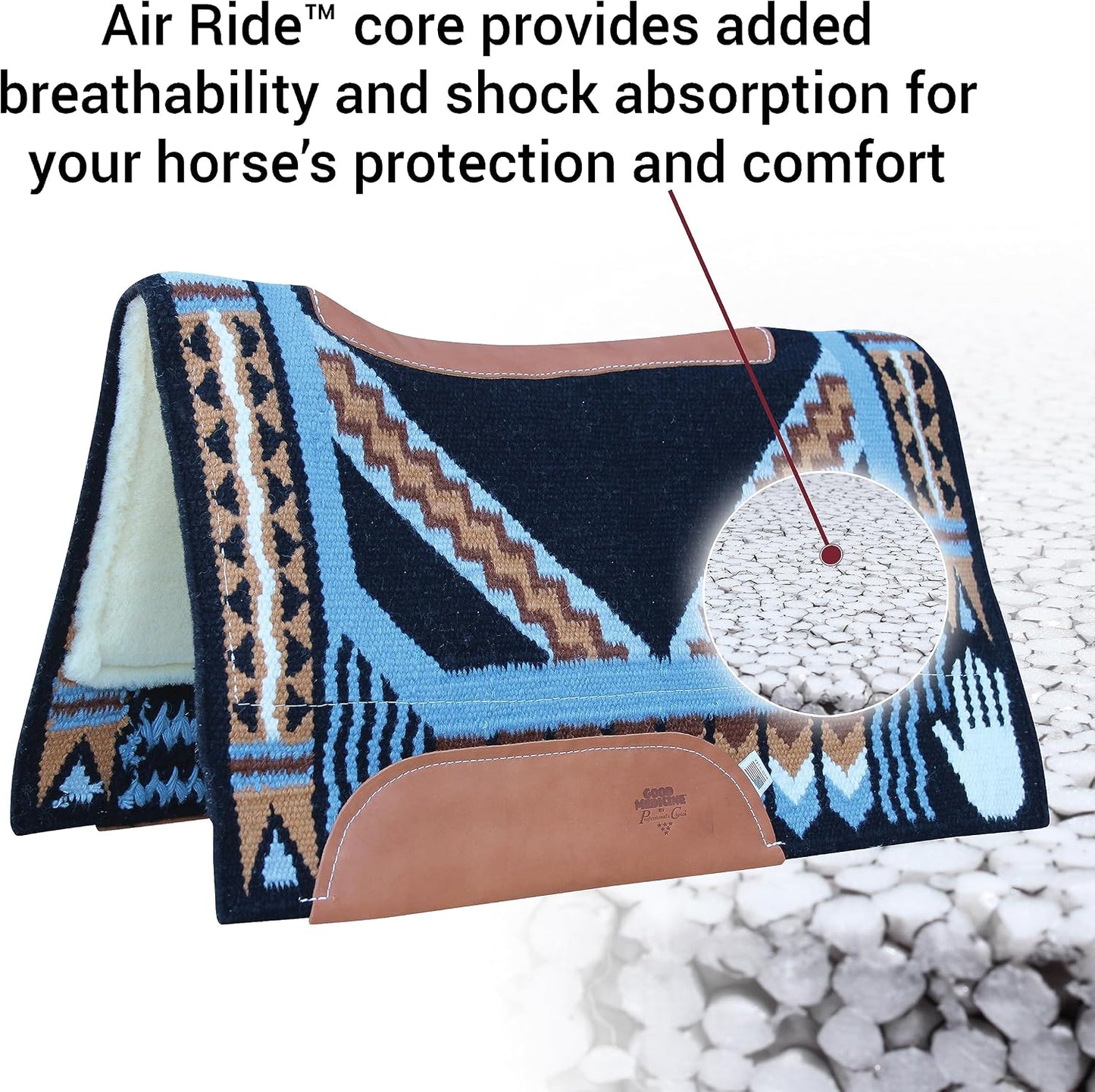 Professional’s Choice Into the Storm – Good Medicine Saddle Pad Hand to Horse