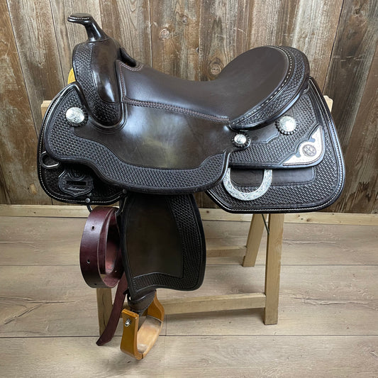 Sattlel "Triple W" Platinum dunkelbraun