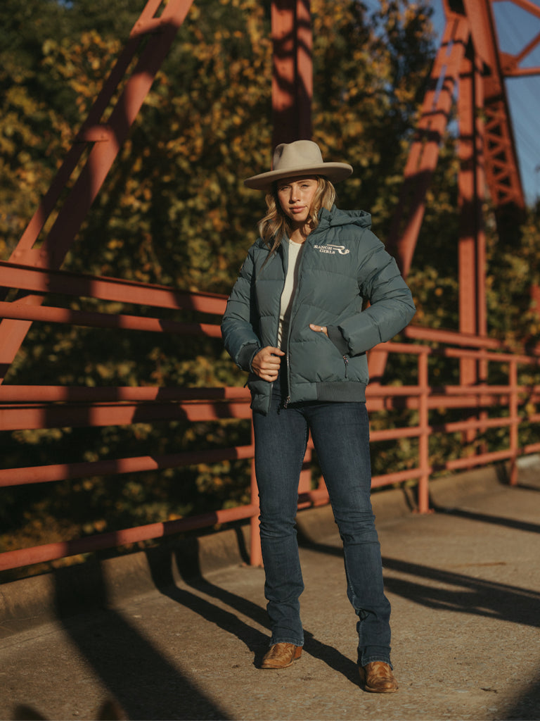 Ranchgirls Winterjacke "Madison" soft blue