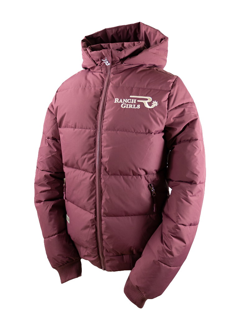 Ranchgirls Winterjacke "Madison" soft bordeaux