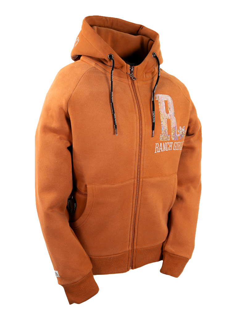 RANCHGIRLS HOODED JKT "SHINY" sierra