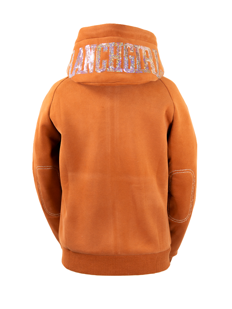RANCHGIRLS HOODED JKT "SHINY" sierra