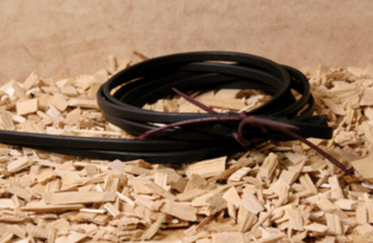 Zügel Schwarz 1/2" (sehr schmal)