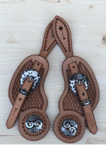 Sporenriemen "Antique Flower"