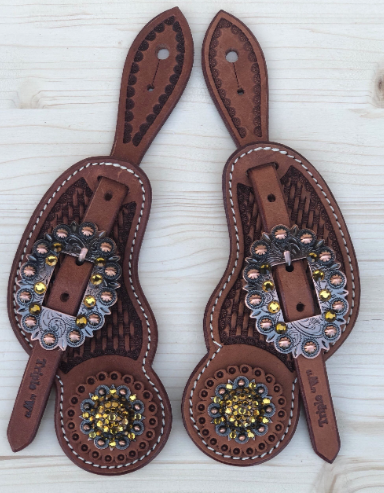 Sporenriemen "Chesnut Glitter"