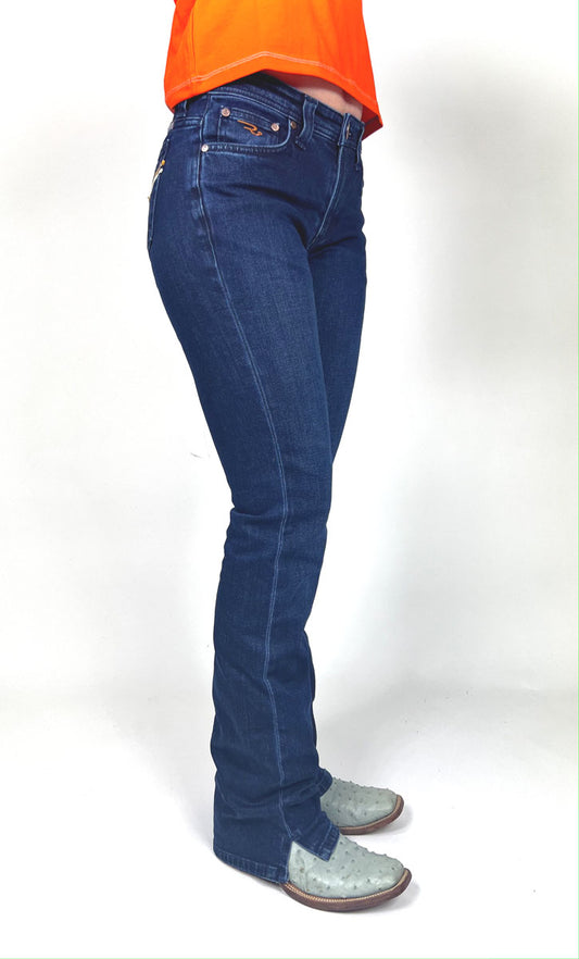 RANCHGIRLS JEANS "DAISY" medium Stone washed