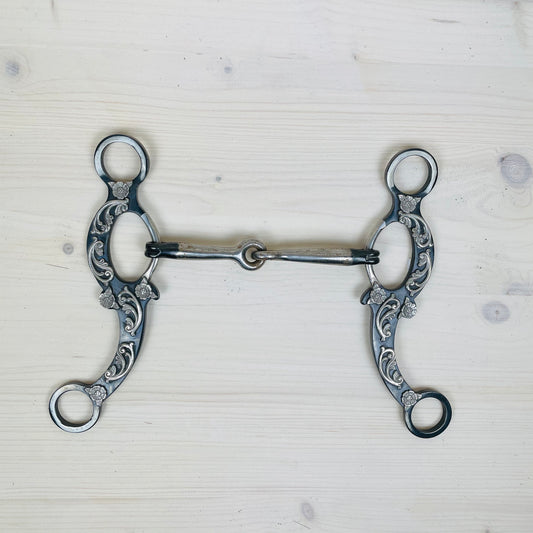 Snaffle Bit mit Shanks "Black Leaves"