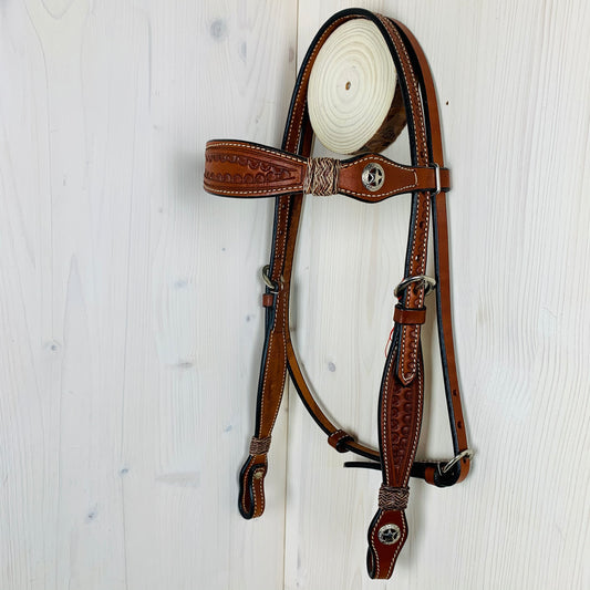 Zaum mit Stirnband "Rawhide Star"