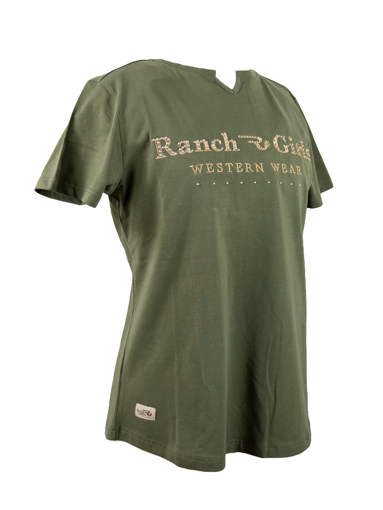 Ranchgirls Tshirt "Mathilda" olive