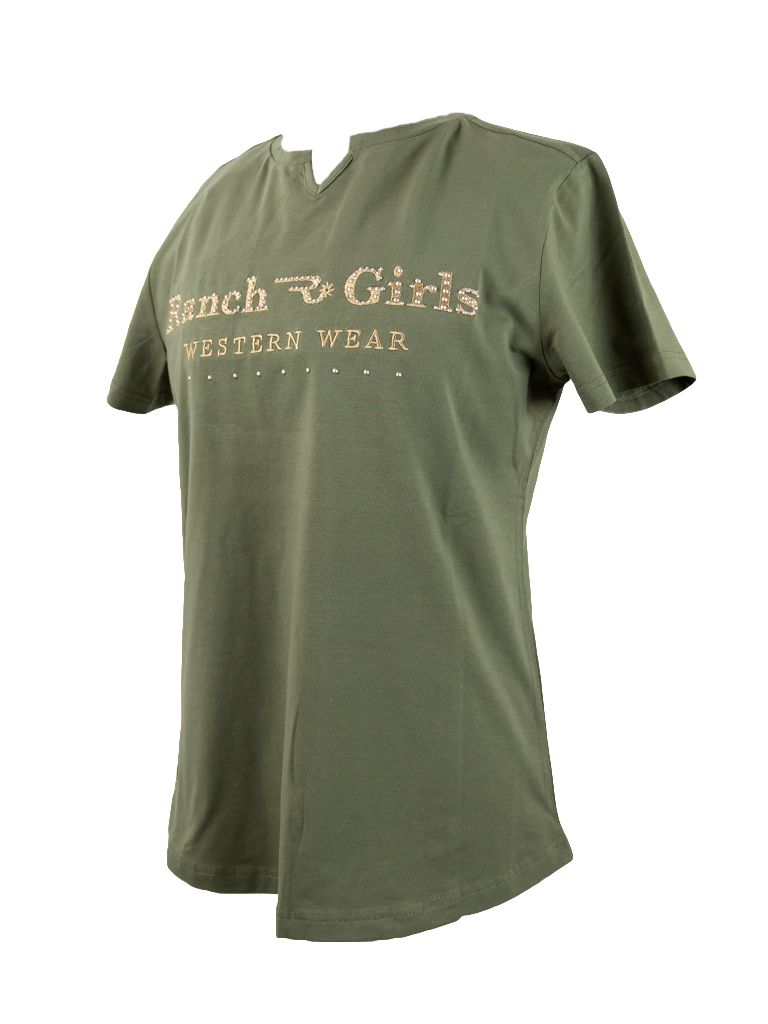 Ranchgirls Tshirt "Mathilda" olive