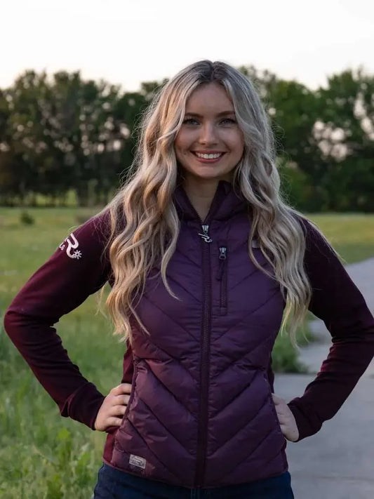 Ranchgirls Hybrid Pro Shield Jacke "Olivia" blackberry