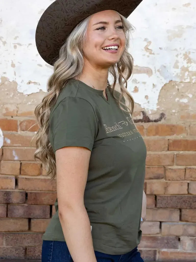 Ranchgirls Tshirt "Mathilda" olive